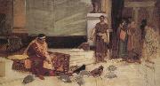 John William Waterhouse The Favourites of the Emperor Honorius oil painting picture wholesale
